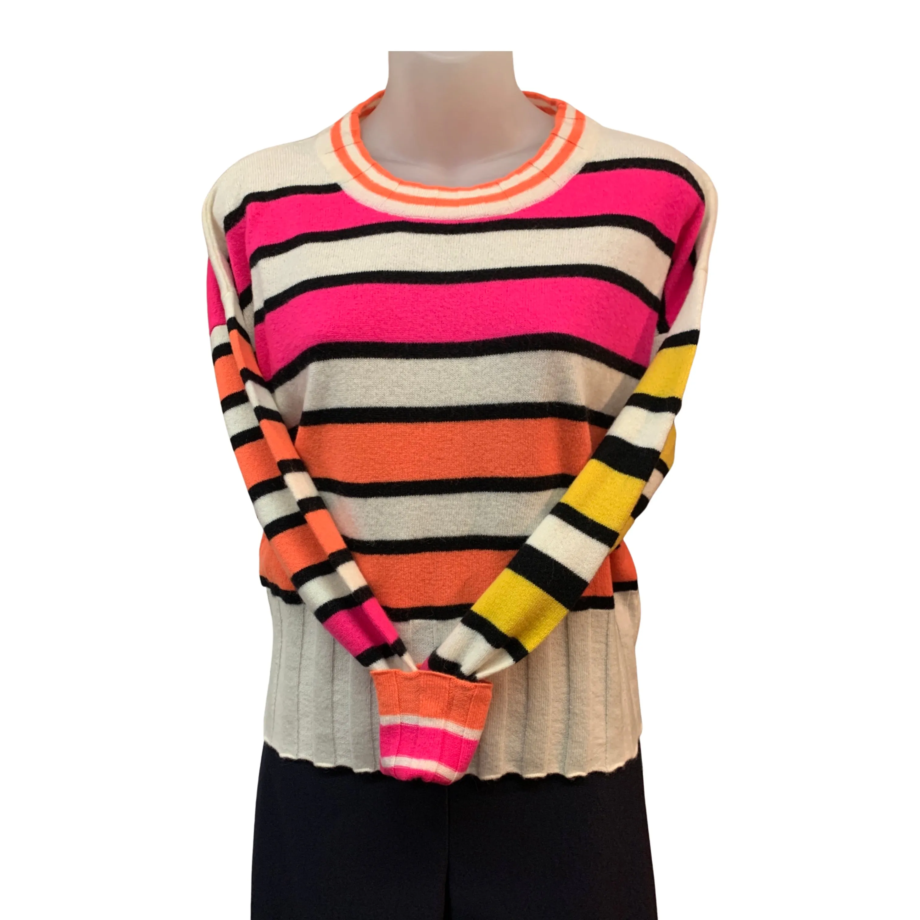 1222293 Cashmere Ocean Stripe 2.0 Top