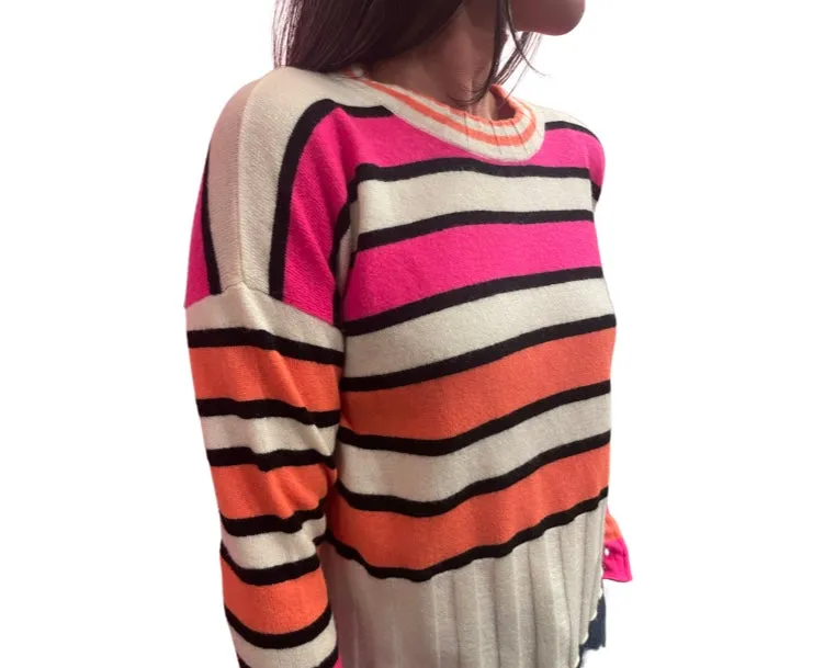 1222293 Cashmere Ocean Stripe 2.0 Top