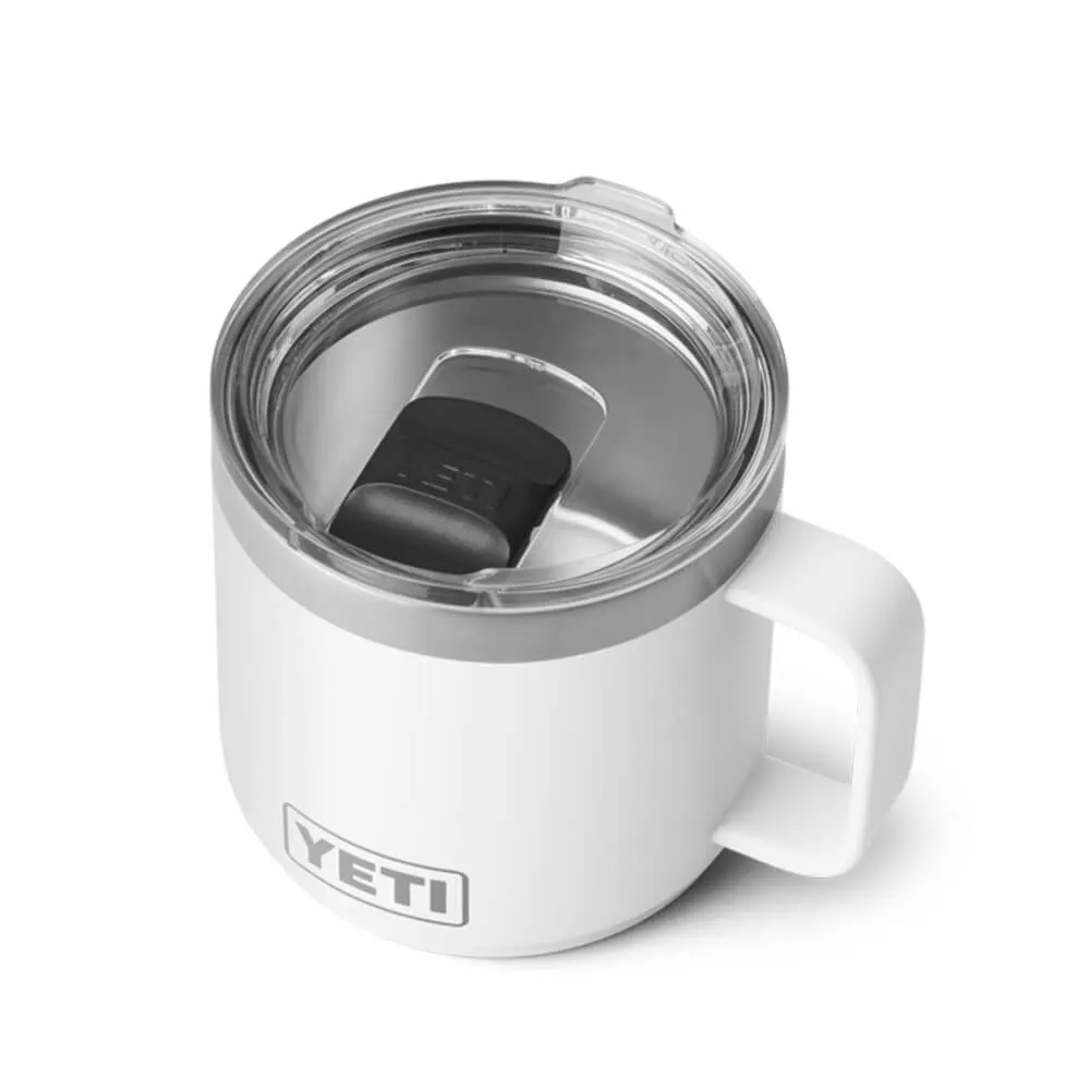 21071502193 TAZA RAMBLER 14oz MUG 2.0 TAPA MAGNETICA BLANCO MARCA YETI