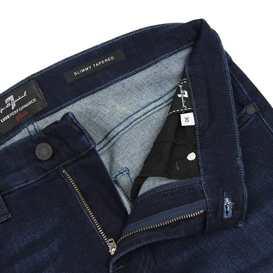 7 For All Mankind - Slimmy Tapered Luxe Jeans in Deep Blue