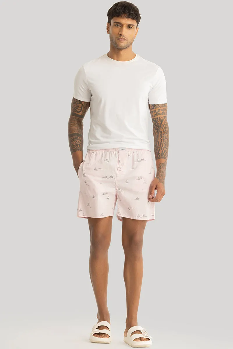 Adrien Light Pink Printed Boxers