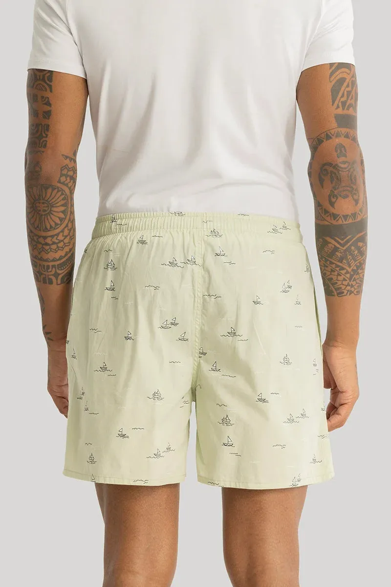 Adrien Light Yellow Printed Boxers