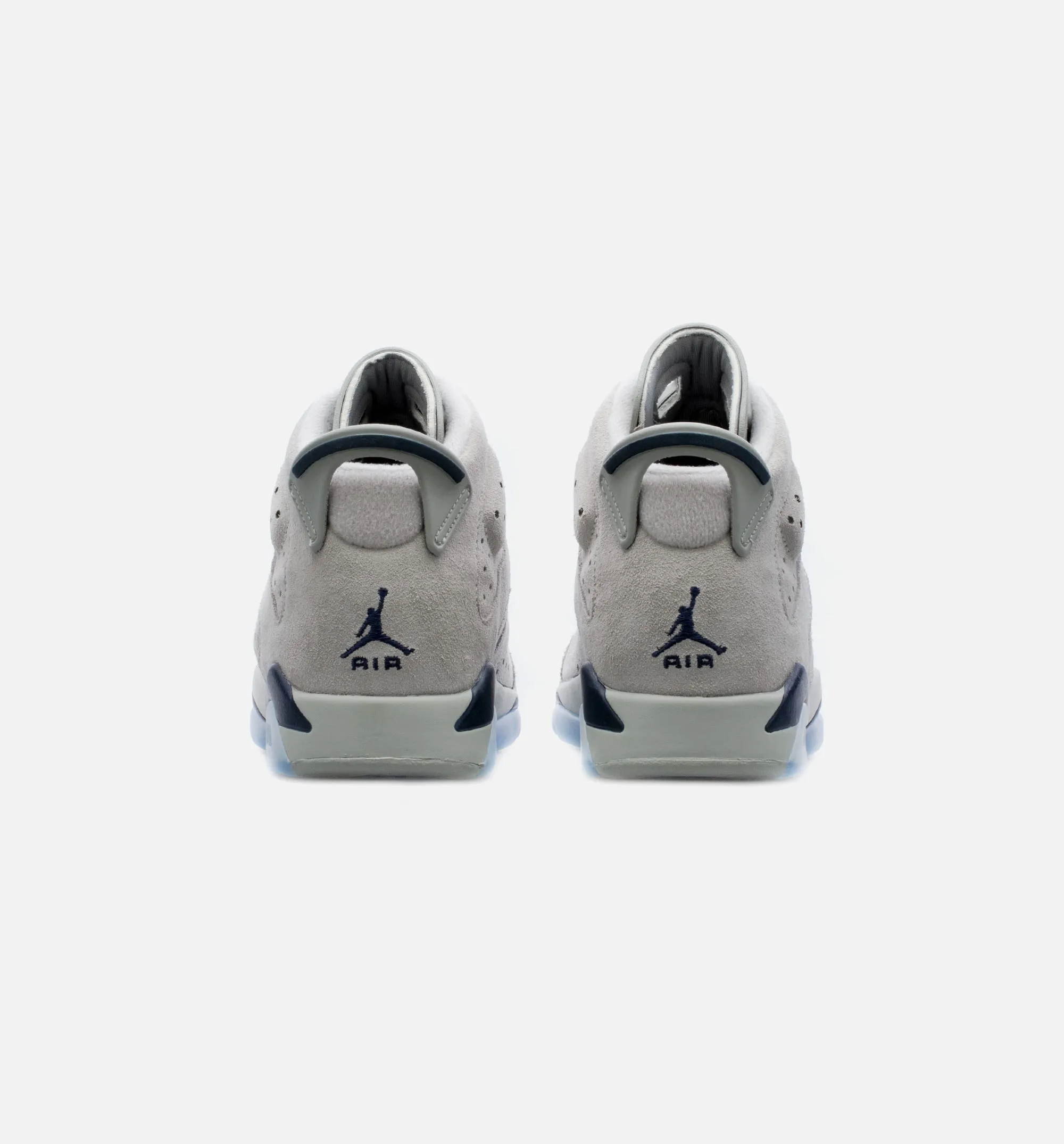 Georgetown Air Jordan 6 Retro Grade School Lifestyle Shoes - Grey/Navy Blue | Free Shipping