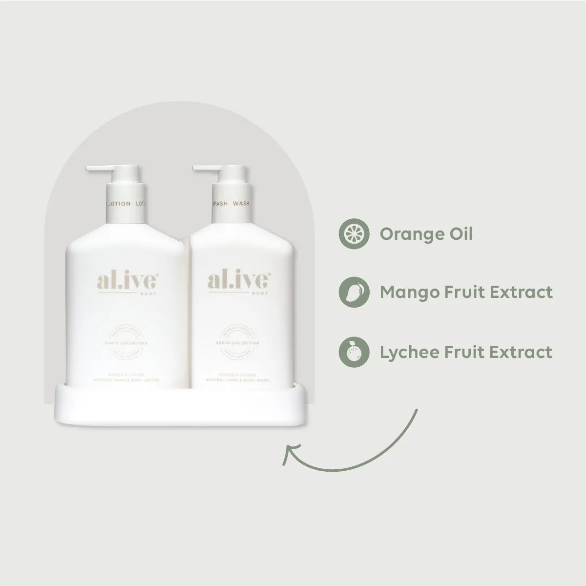 Al.ive Body - Wash & Lotion Duo - Mango & Lychee