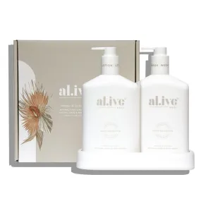 Al.ive Body Wash & Lotion Duo   Tray - Mango & Lychee