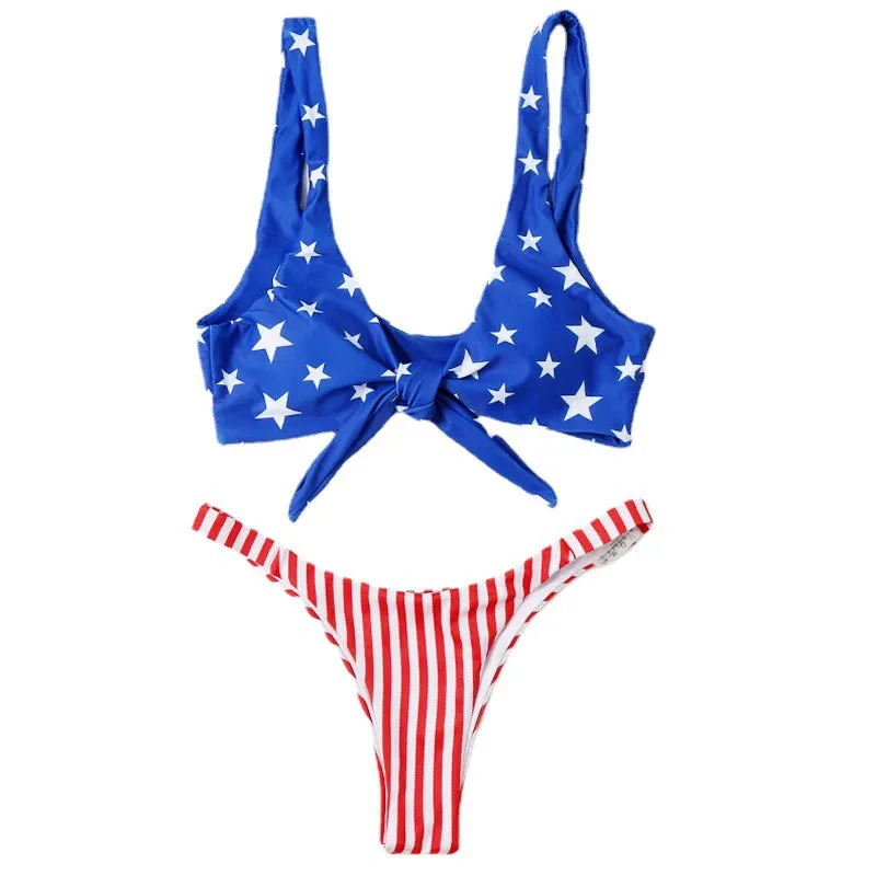 American Beach Goddess Swimsuit Bikini