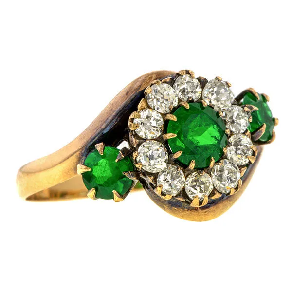 Antique Emerald & Diamond Ring