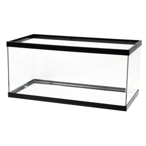 Aqueon Glass Rectangle Aquarium Clear Silicone Black 40 Gallon Breeder