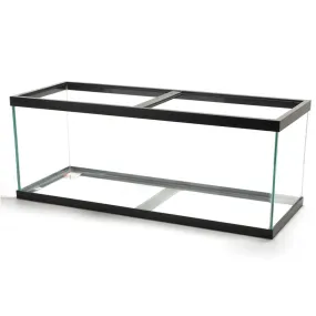 Aqueon Glass Rectangle Aquarium Clear Silicone Black 55 Gallon