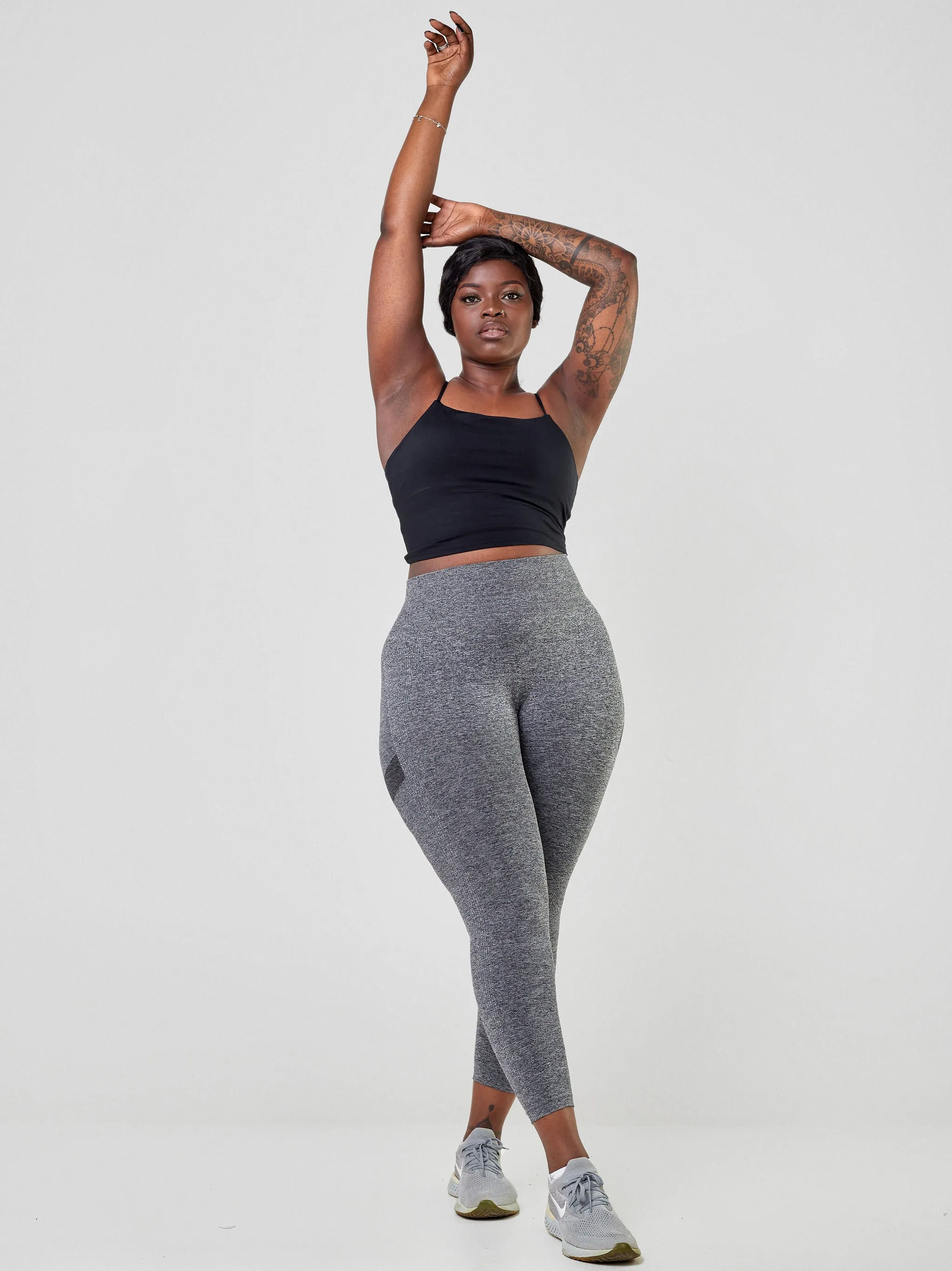 Ava Fitness Stay Active Leggings - Dark Grey