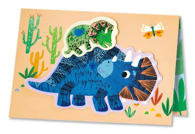 Avenir - Scratch Greeting Card Set - Dinosaurs