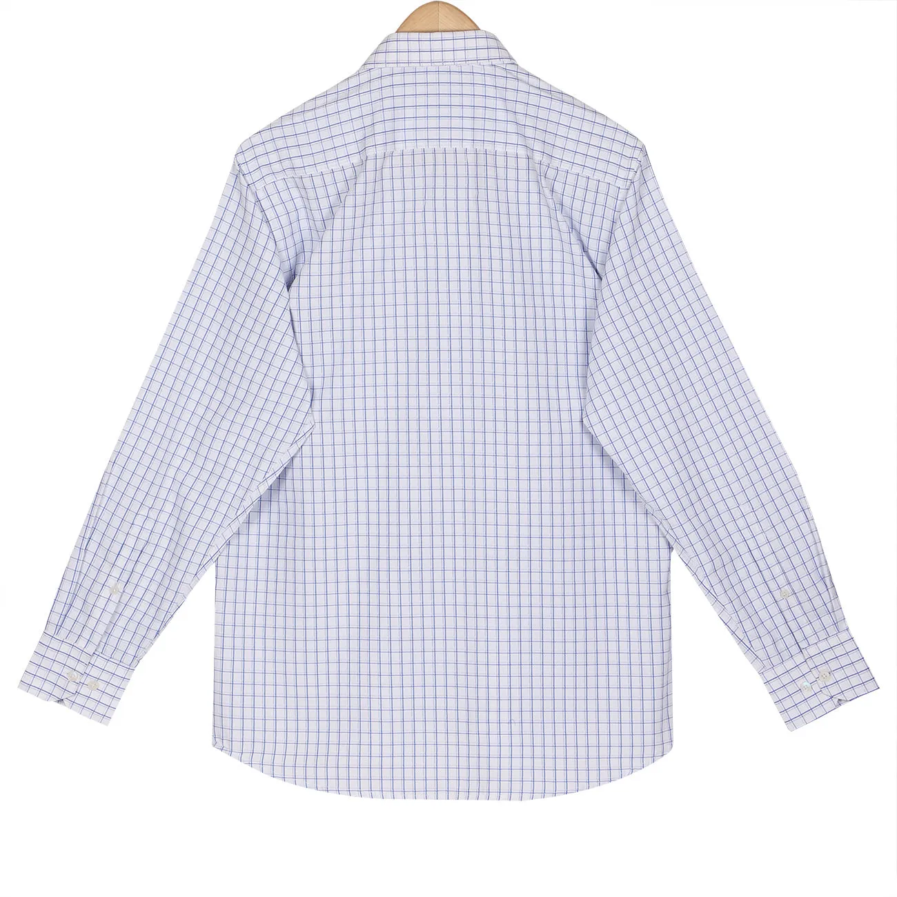 Barboni Blue Checks Button Down Non Iron Shirt