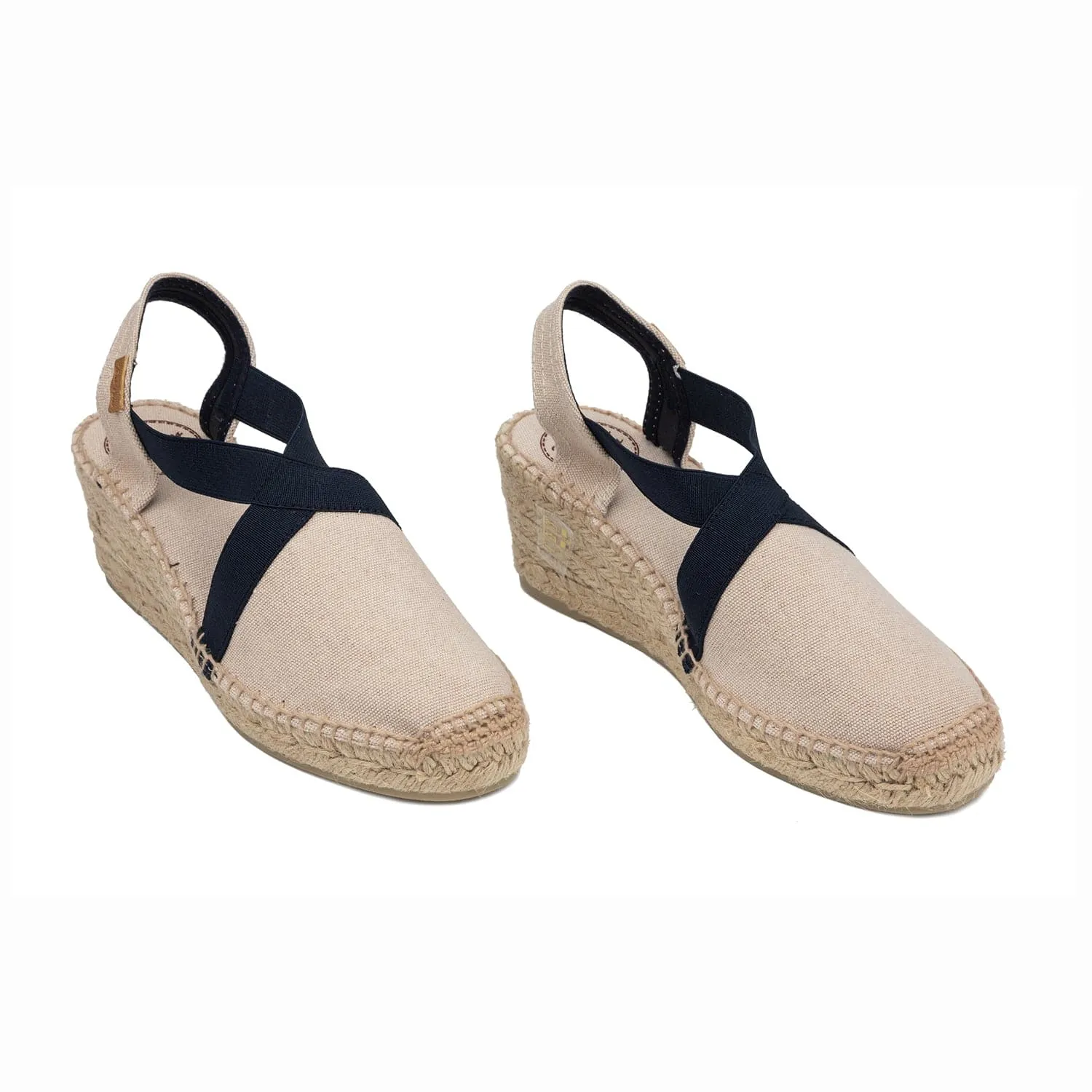 Basic Cotton Blend Wedge Espadrille for Women - Terra-BC