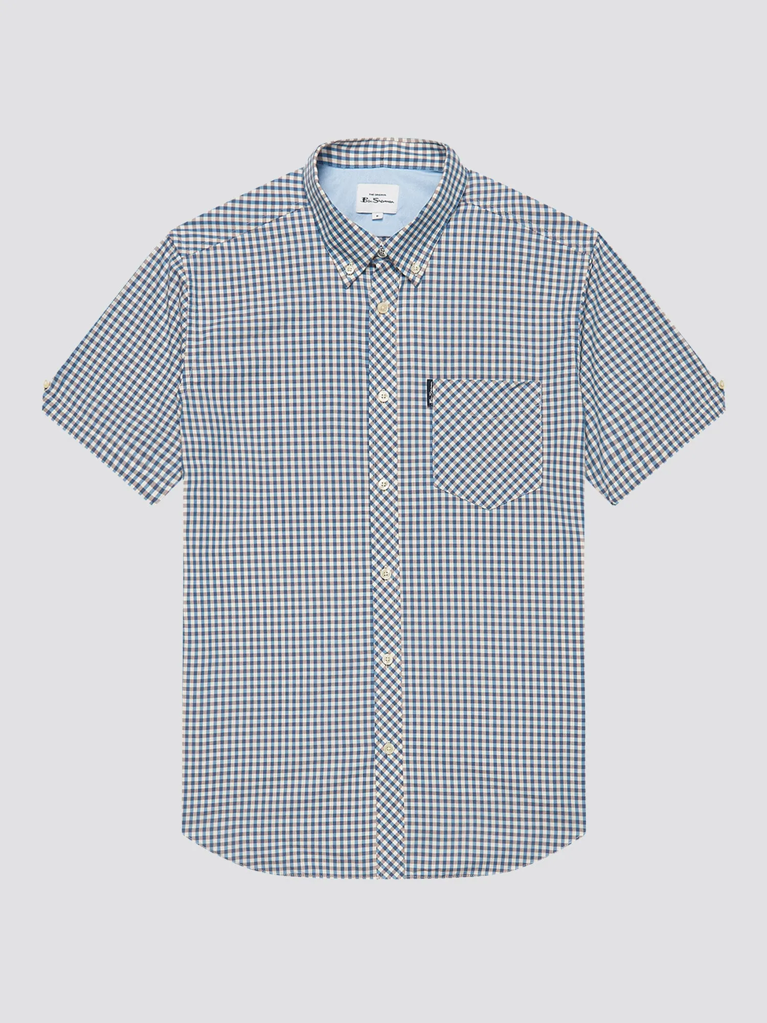 Ben Sherman Mens Signature Gingham Shirt - Short Sleeved