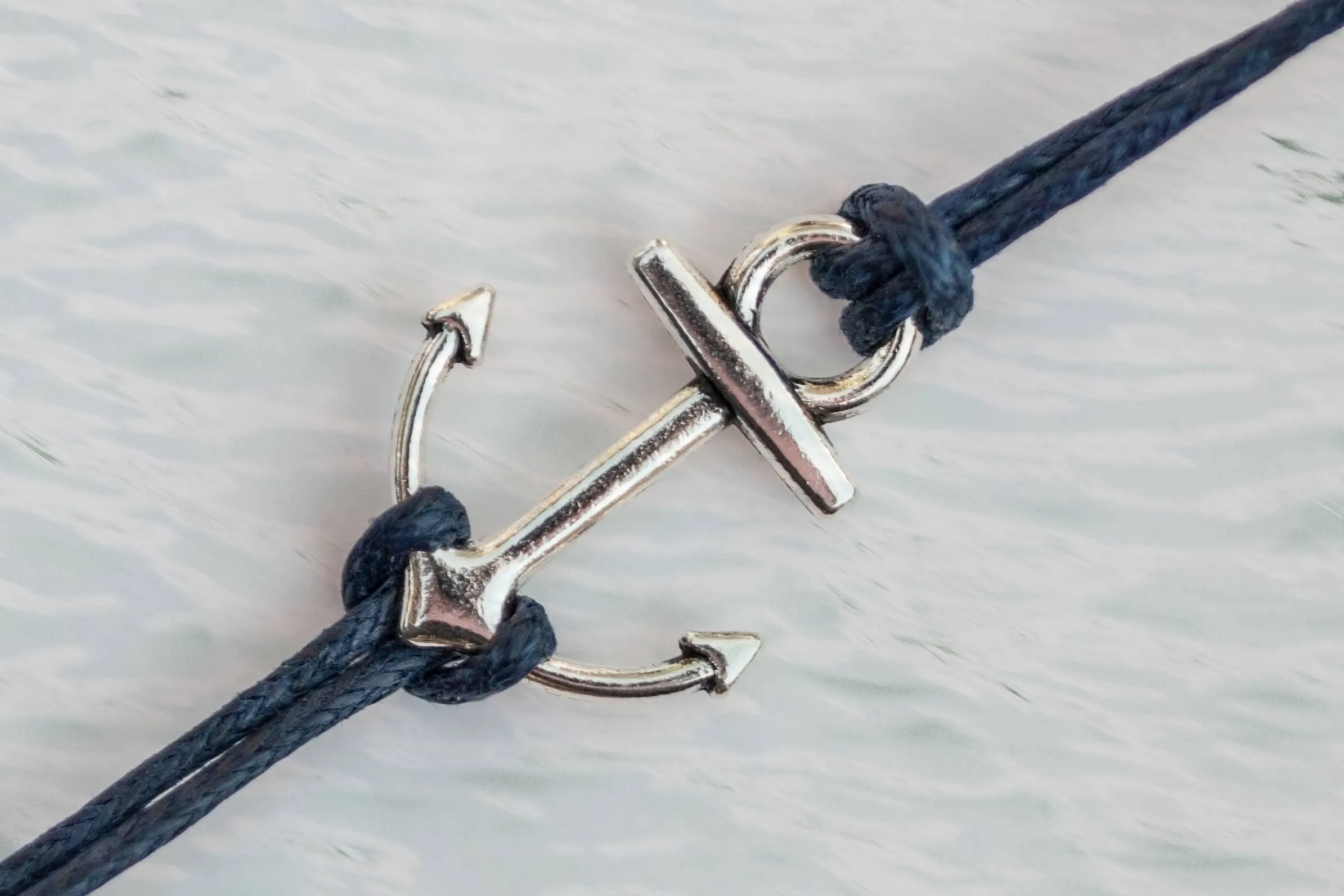 Black Anchor Me Bracelet