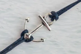 Black Anchor Me Bracelet