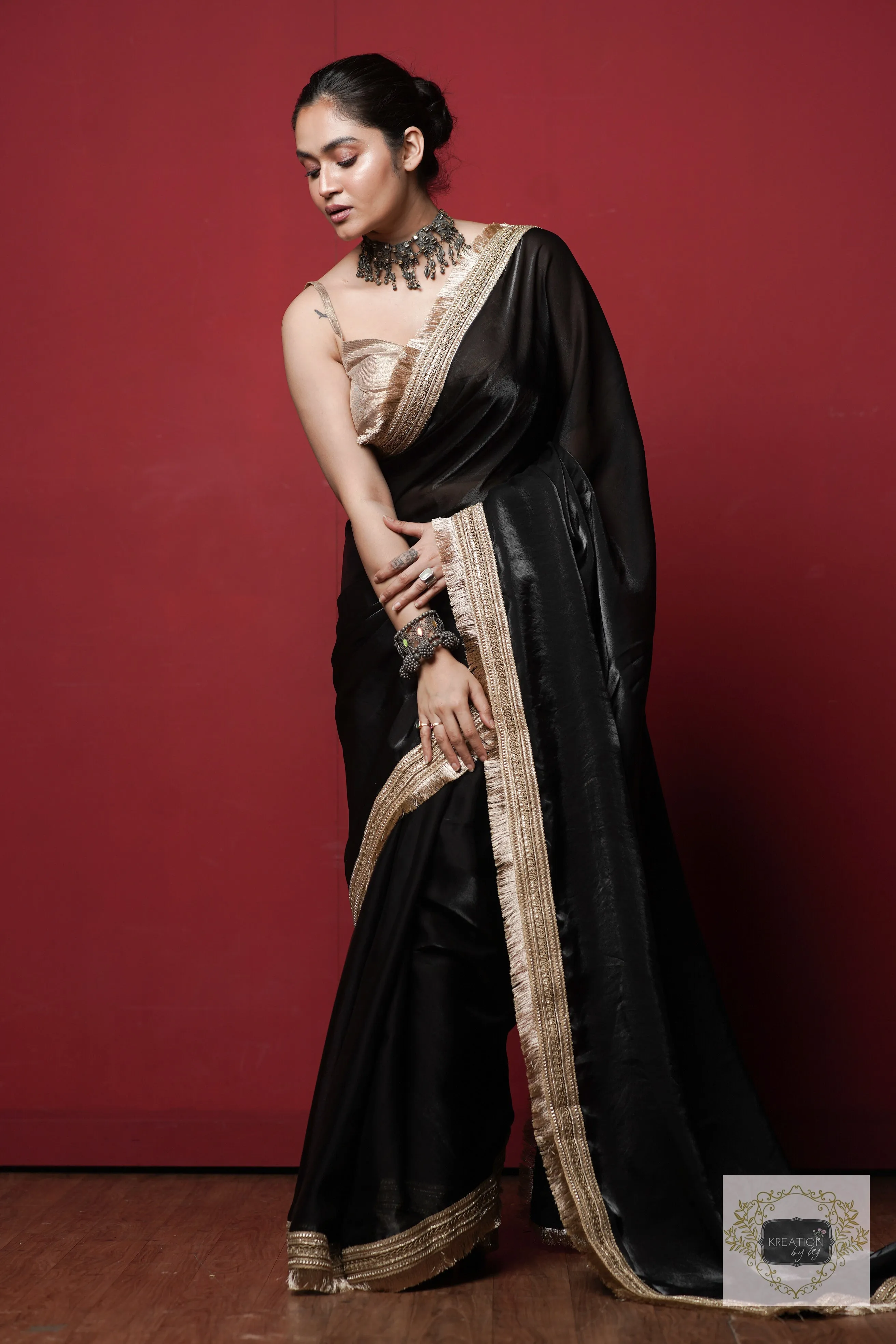 Black Banno Saree