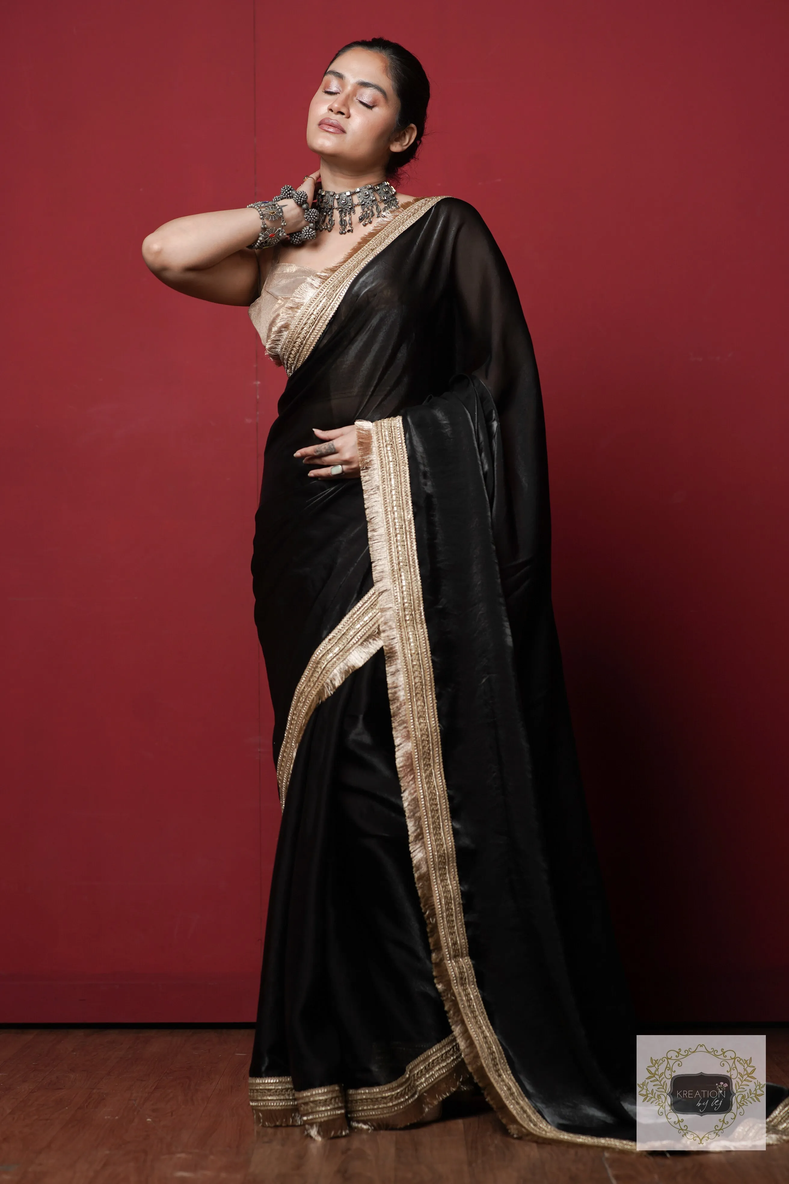 Black Banno Saree