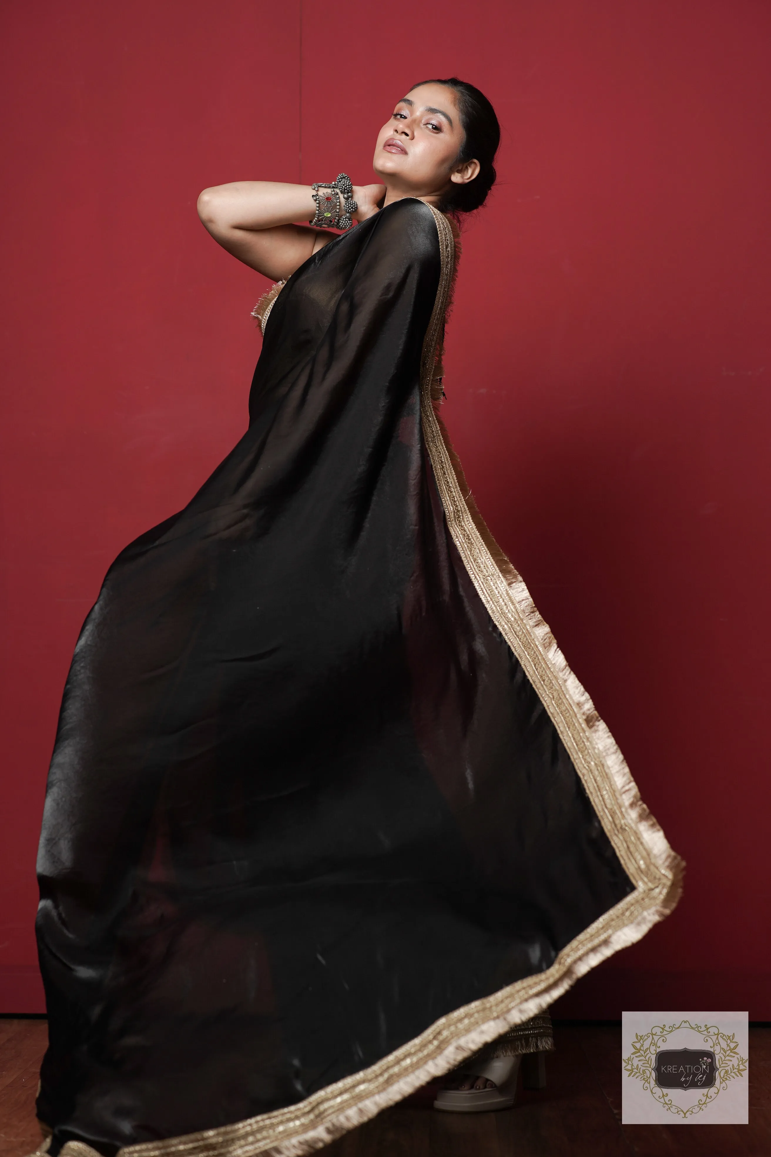 Black Banno Saree