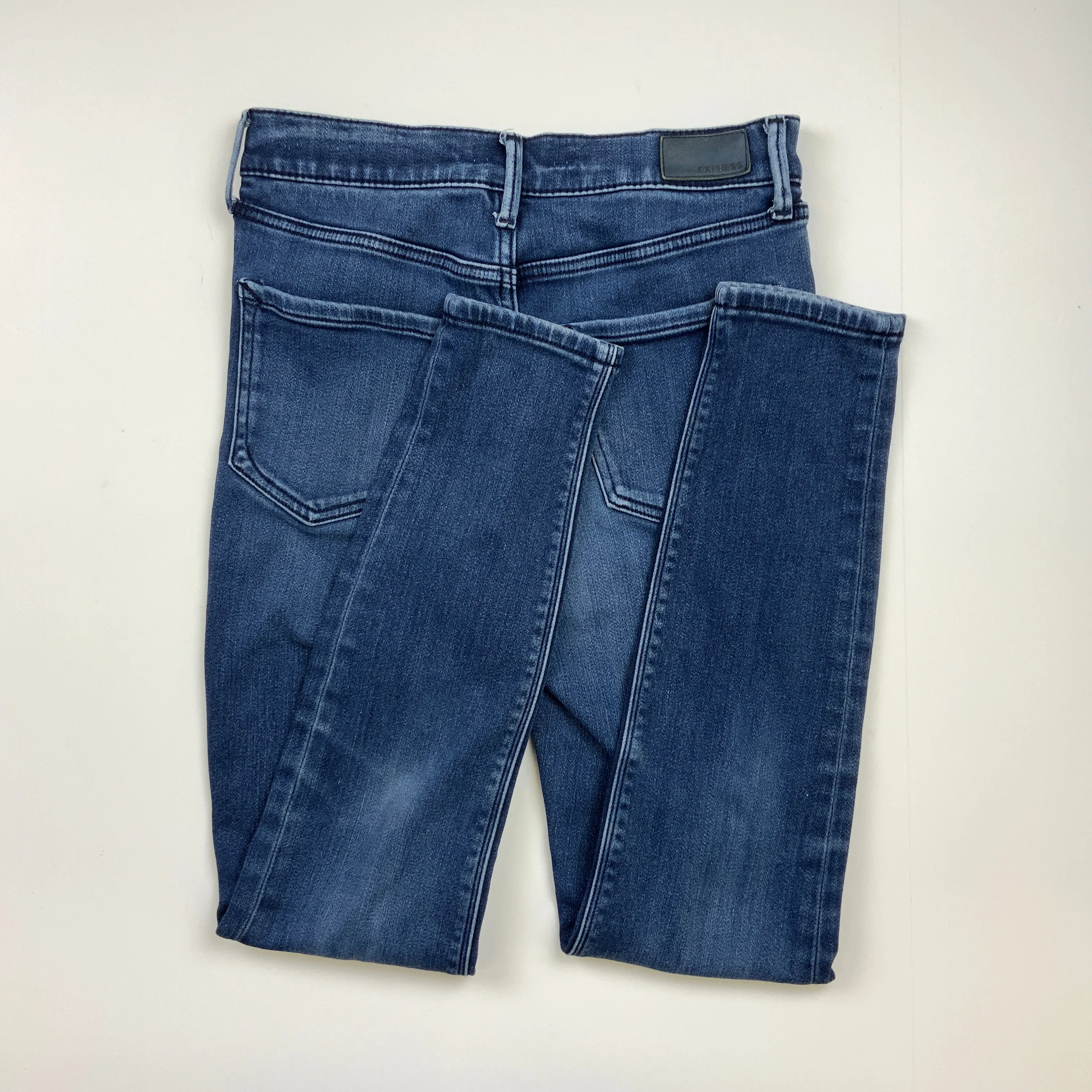 Blue Denim Jeans Skinny Express, Size 0