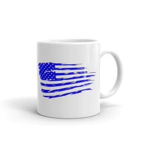 Blue US Flag Coffee Mug