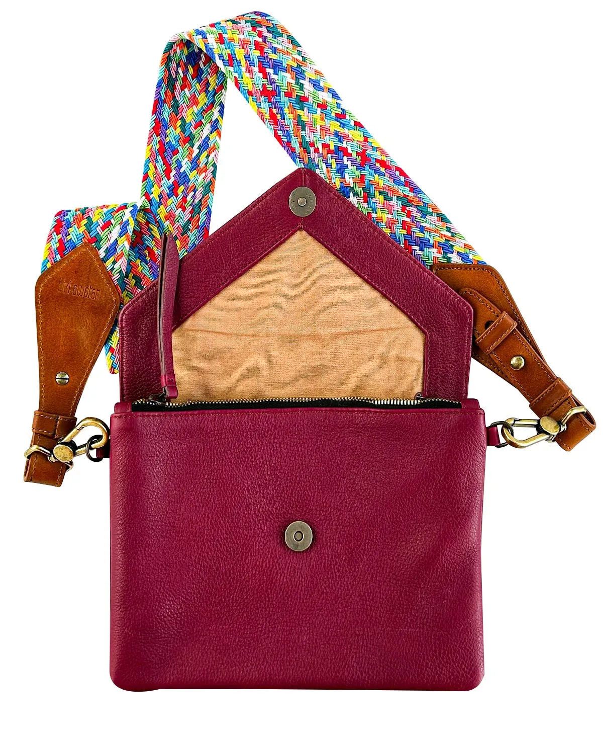 Bolsa de piel magenta - Leon  Ed. Limitada