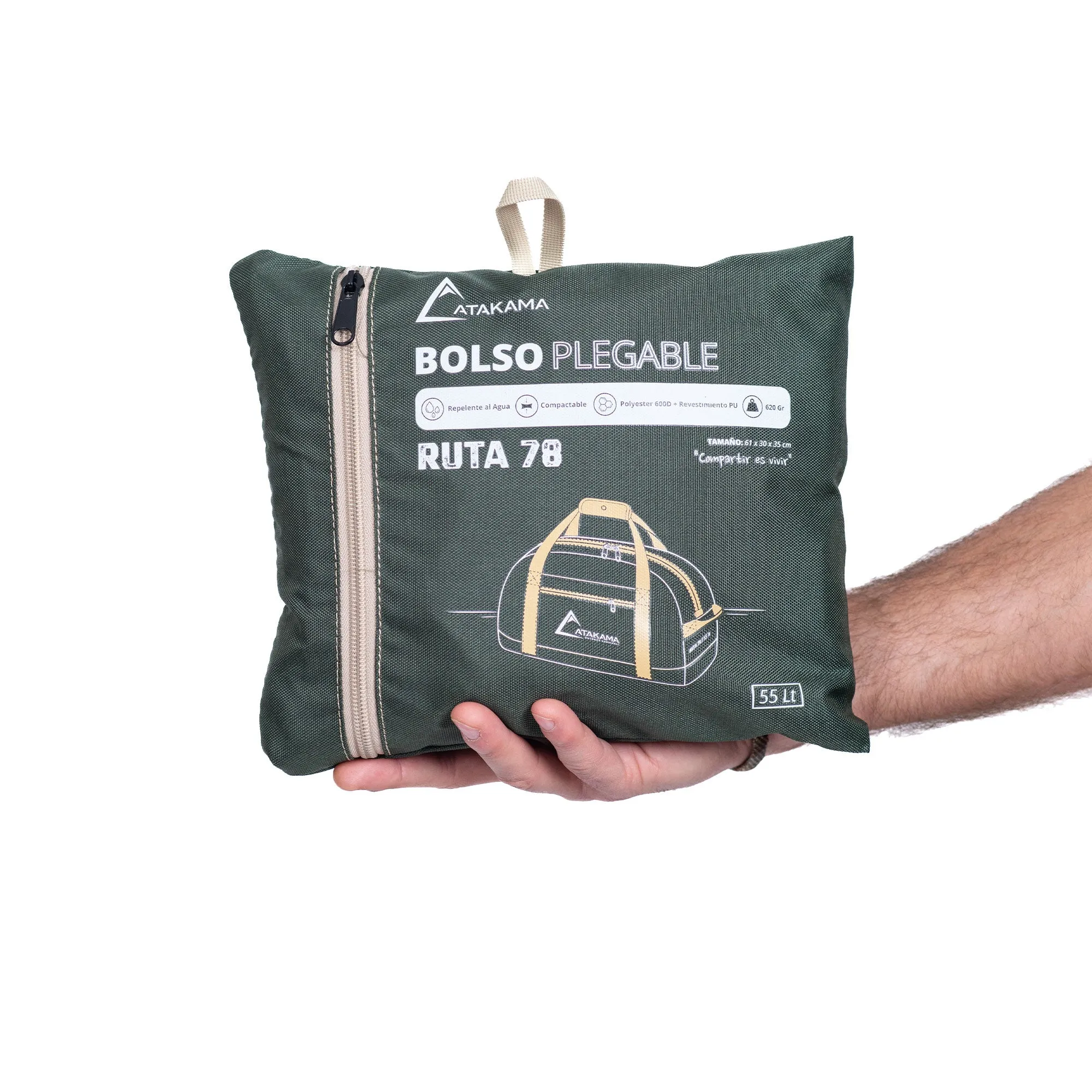 Bolso plegable Ruta 78 55 lt