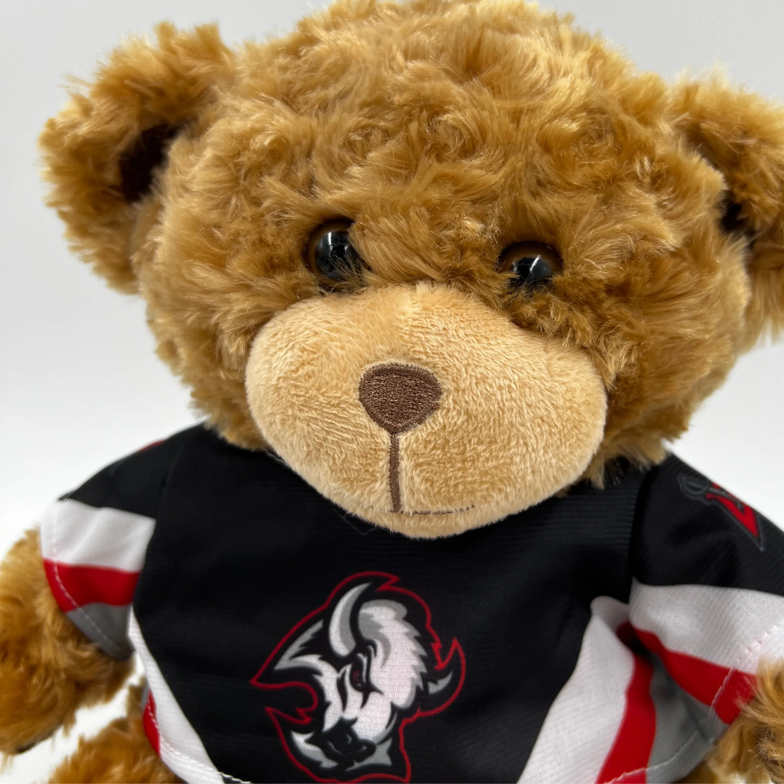 Buffalo Sabres Bear With Black & Red Jersey Stuffed Animal