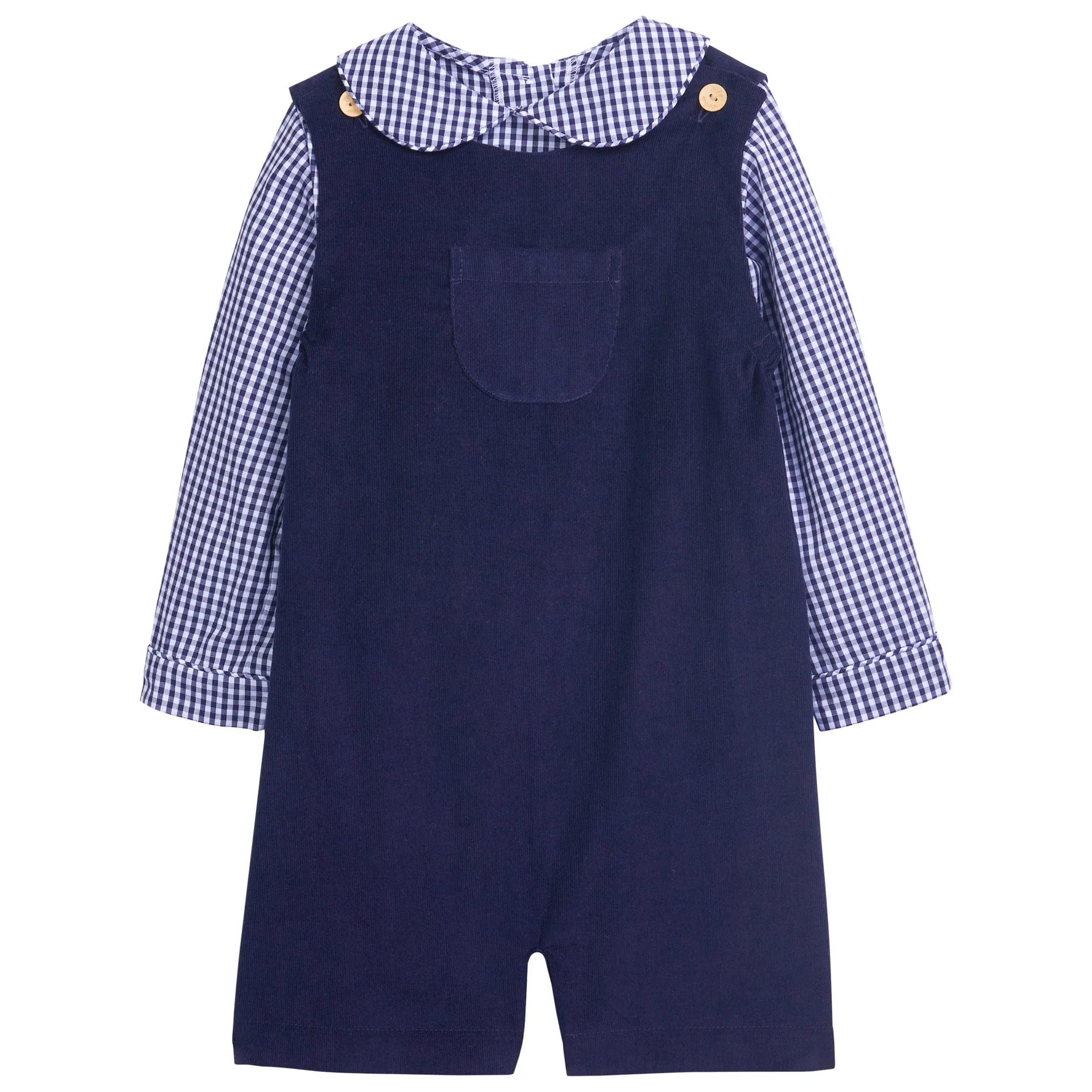 Campbell Shortall Set - Navy Gingham