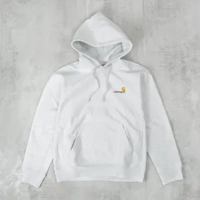 Carhartt WIP American Script Hooded Sweat - Ash Heather