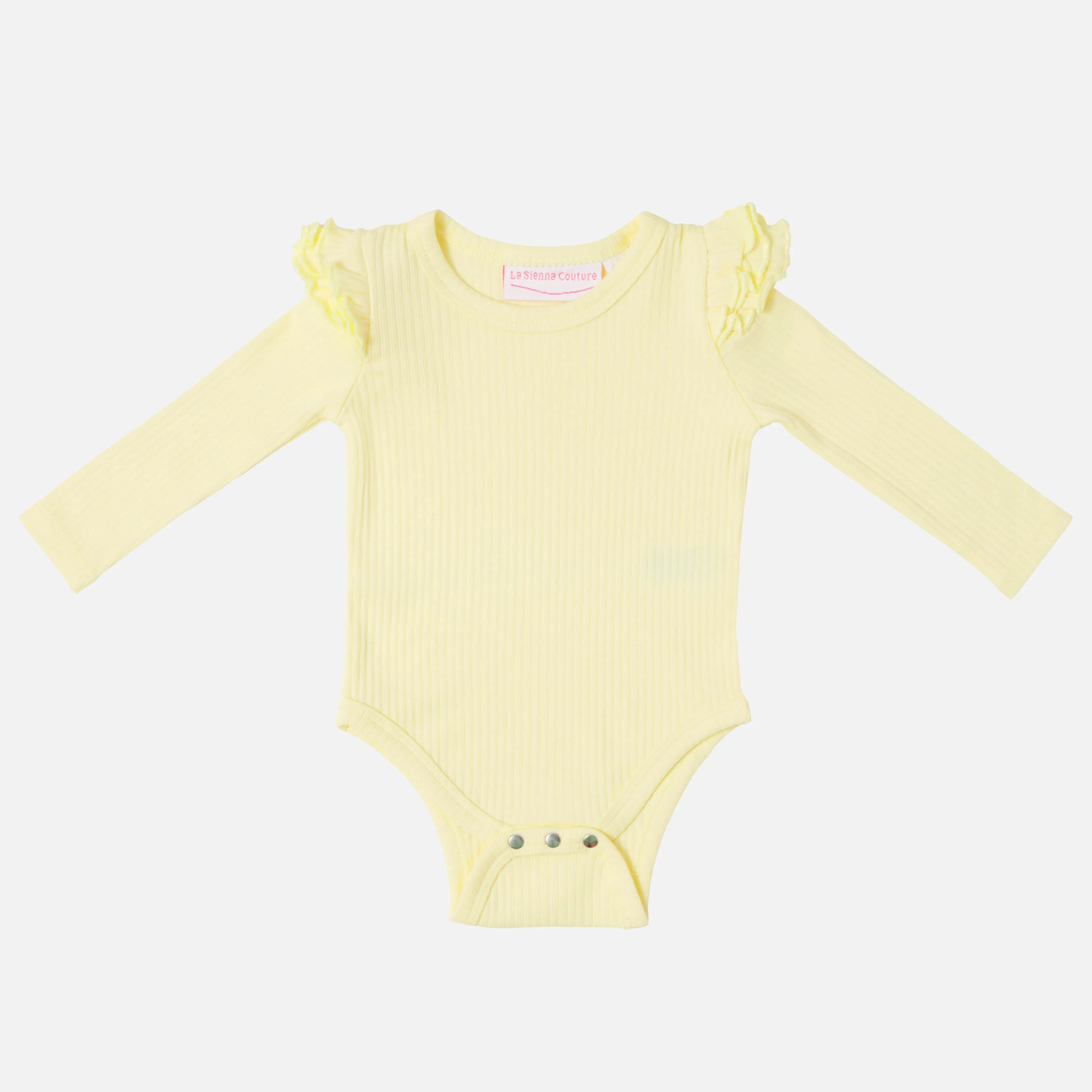 Cozy Long Sleeve Flutter - Banana