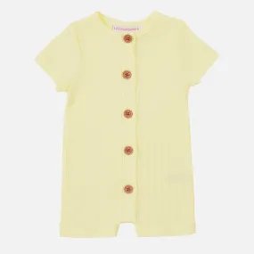 Cozy Summer Louie Romper - Banana