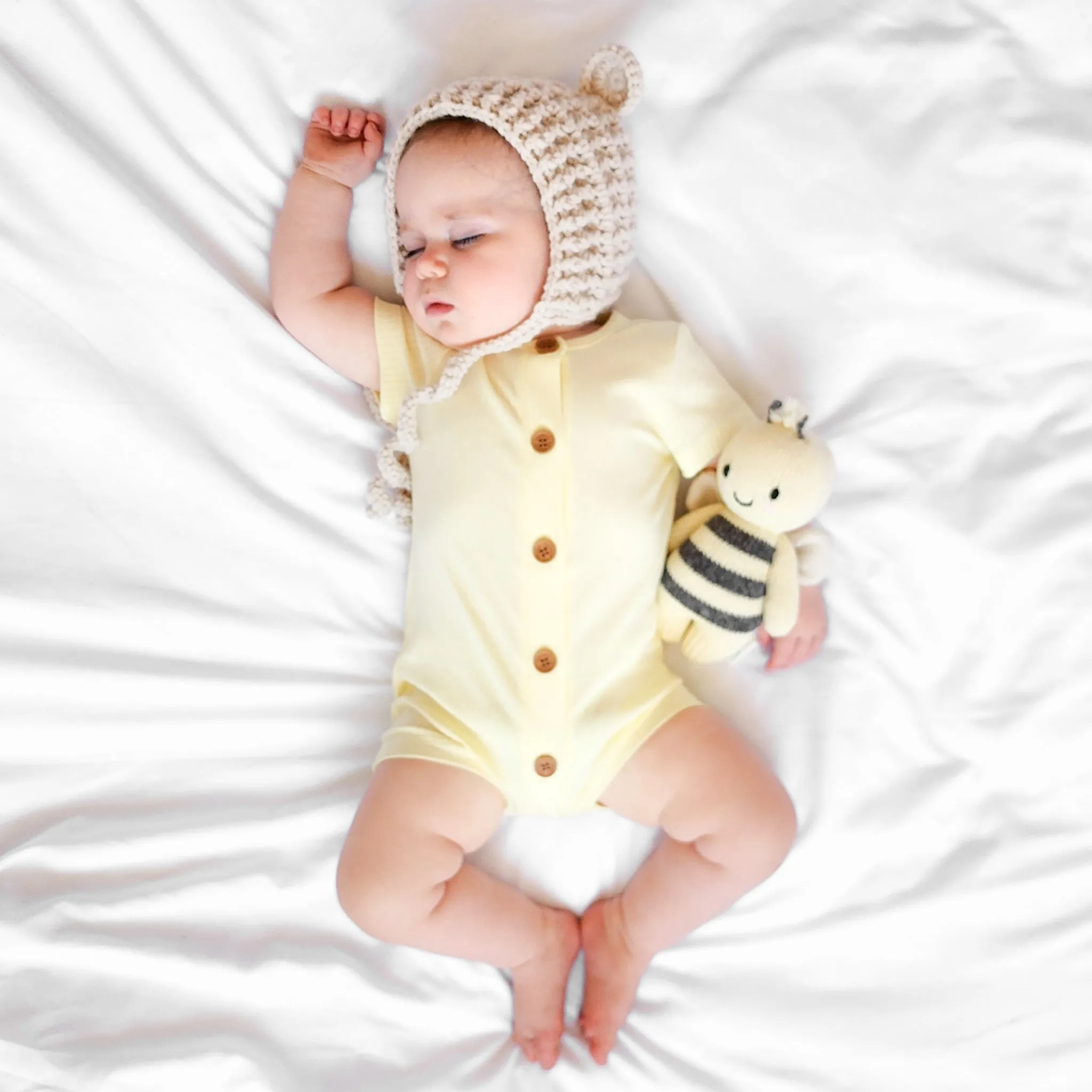 Cozy Summer Louie Romper - Banana