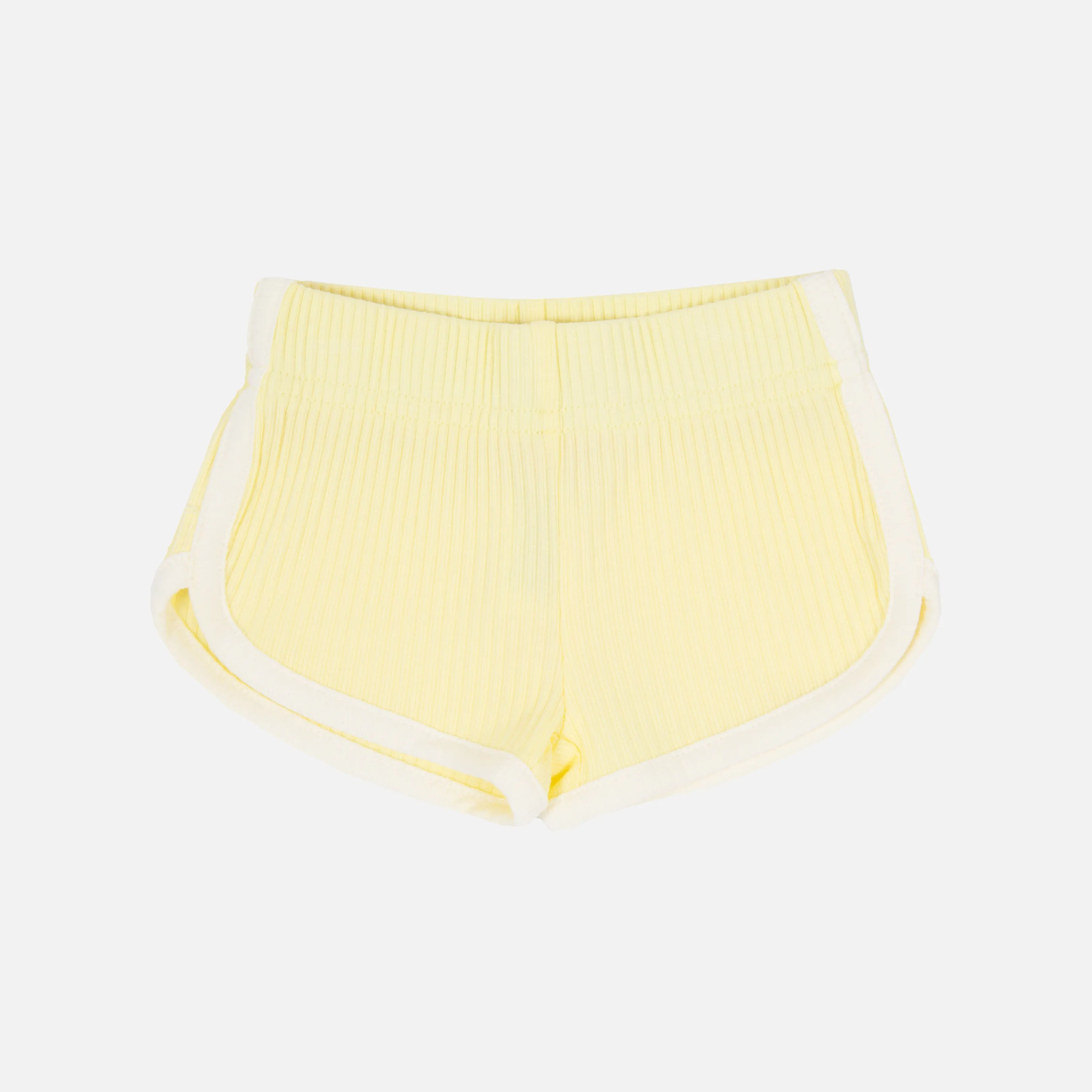 Cozy Two Tone Shorts - Banana