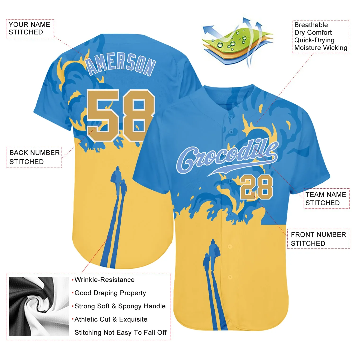 Custom 3D Pattern Design Stop War In Ukraine Authentic Baseball Jersey