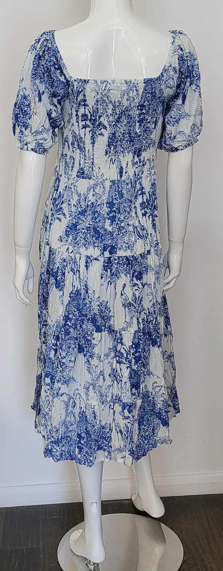 DREAM WATERFRONT DRESS BLUE SKETCH