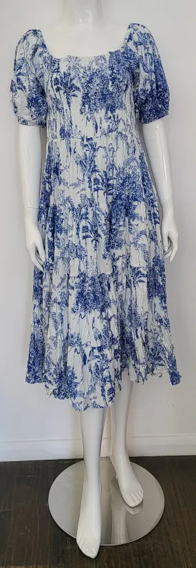 DREAM WATERFRONT DRESS BLUE SKETCH