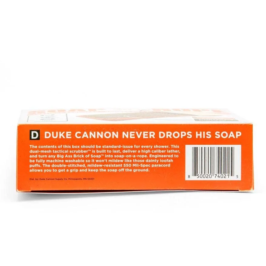 Duke Cannon Soap on a Rope Bundle Pack - Tactical Scrubber   Bourbon Soap