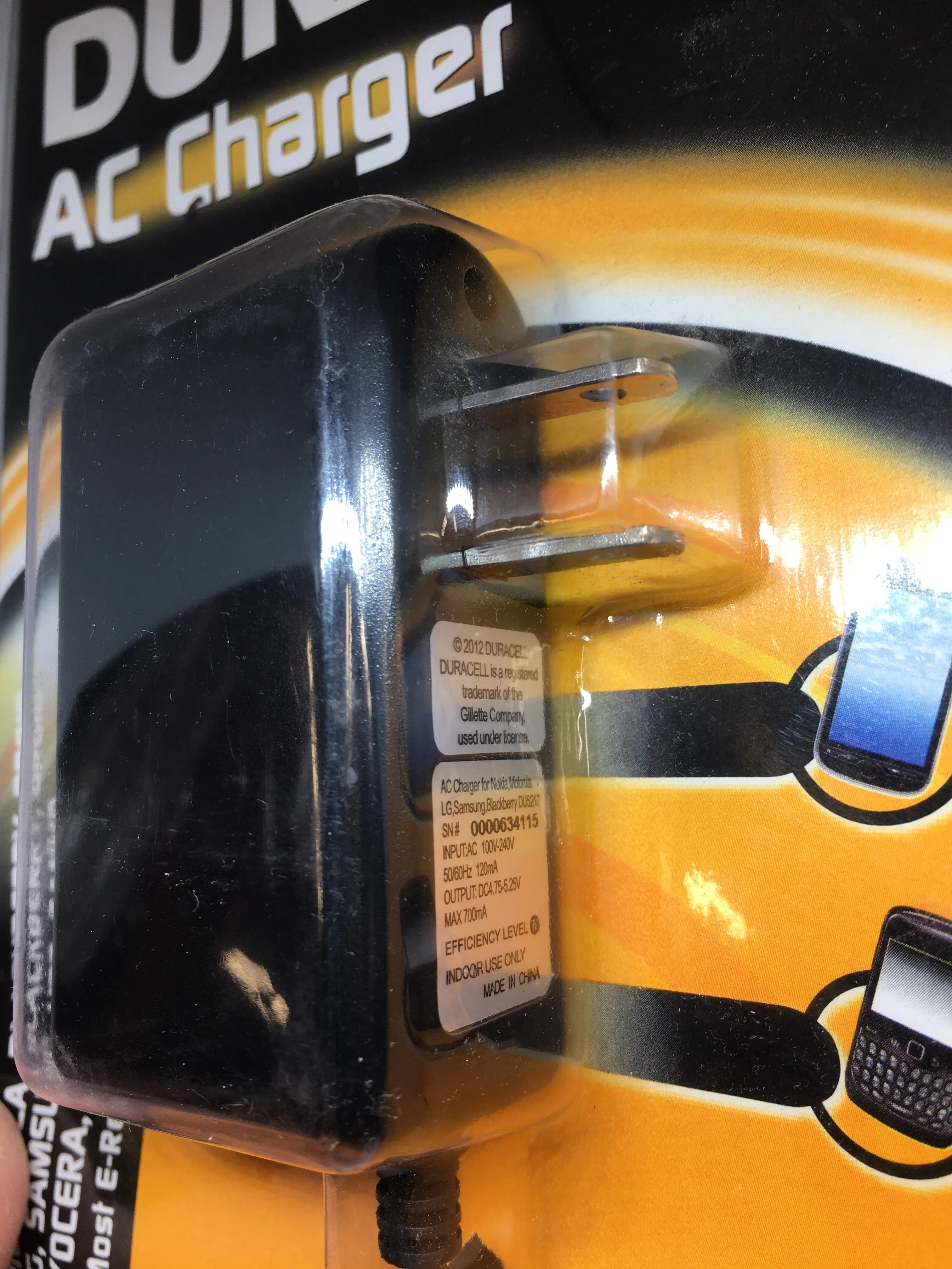 Duracell AC Charger for Most Android Phones