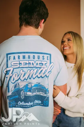 Farmhouse Classic Car Semi Formal Tee