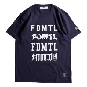 FUNDAMENTAL LOGOS TEE-NAVY