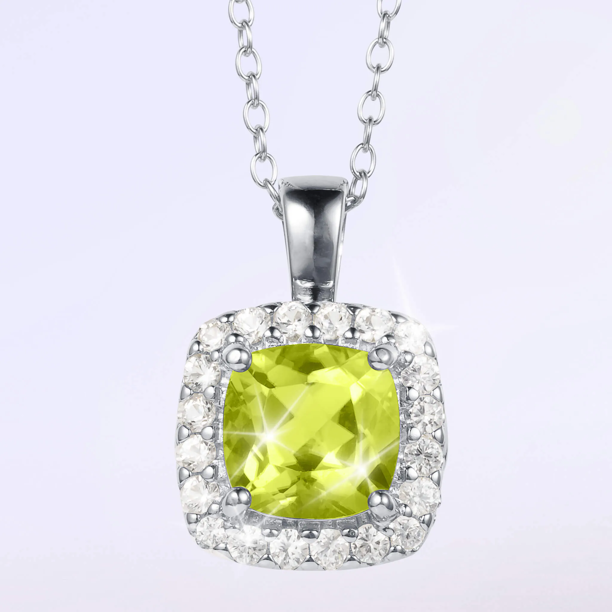 Gemfire Sparkle Peridot Pendant