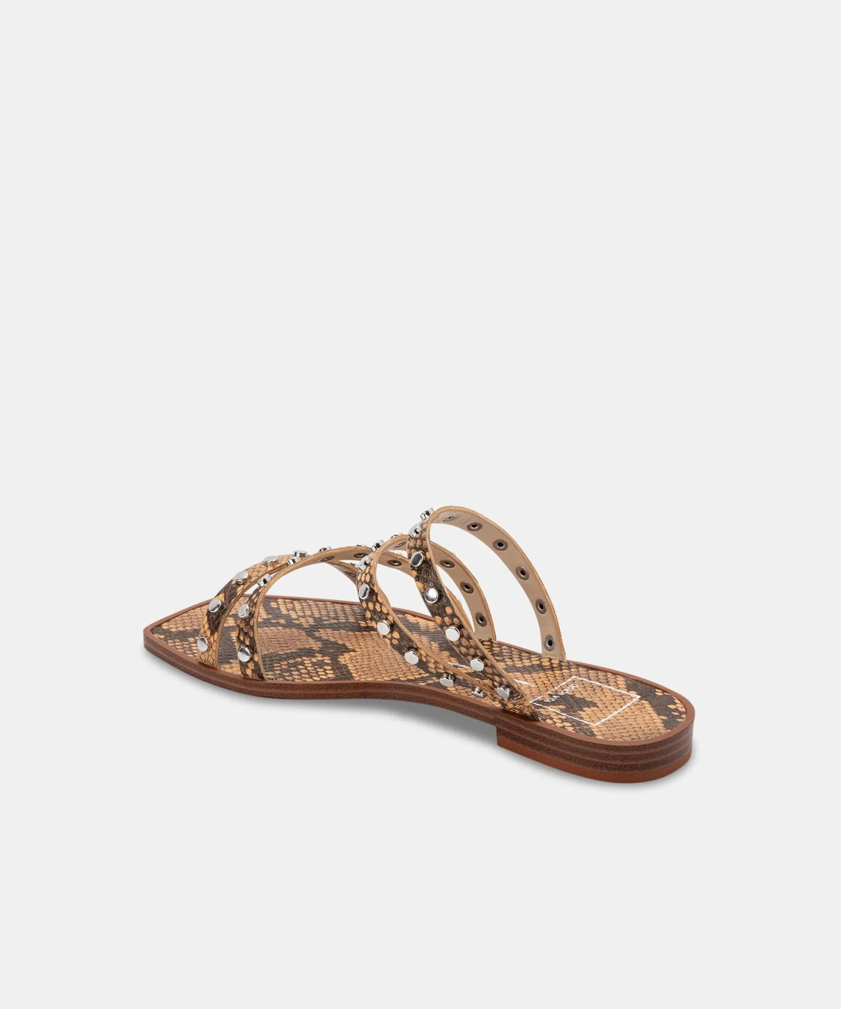 IZABEL STUDDED SANDALS MANGO SNAKE PRINT STELLA