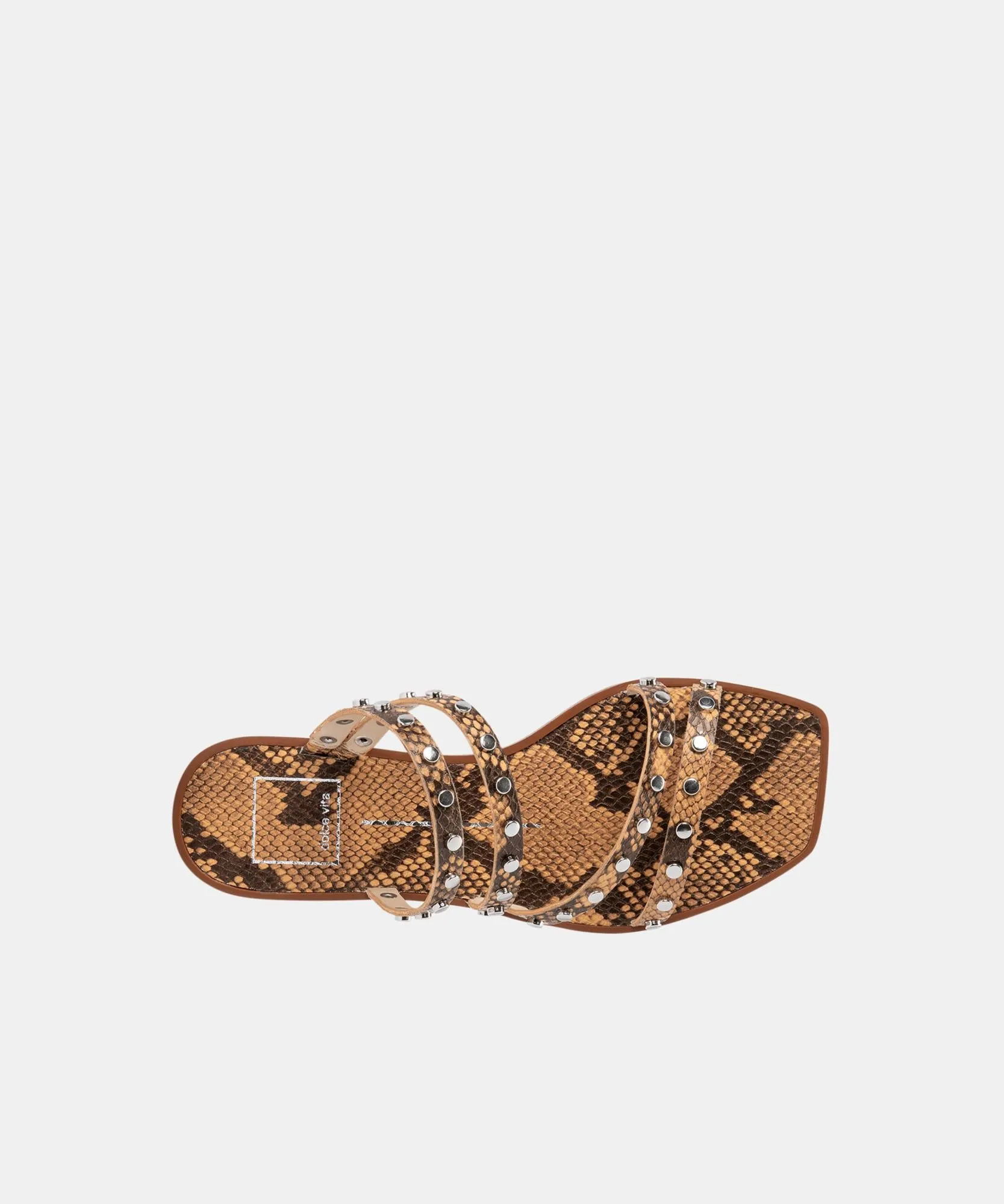 IZABEL STUDDED SANDALS MANGO SNAKE PRINT STELLA