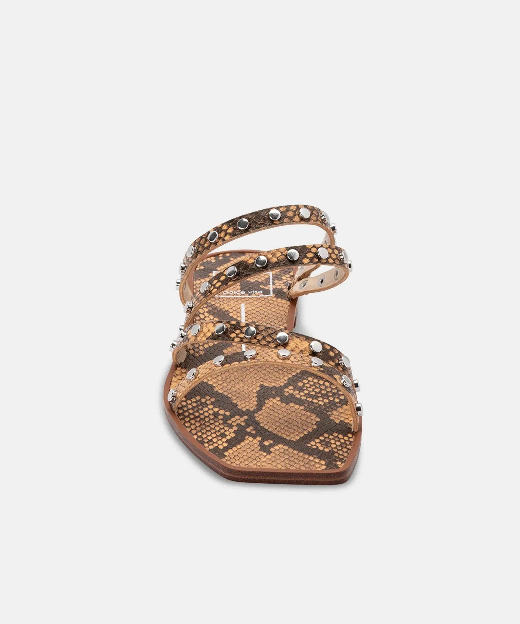 IZABEL STUDDED SANDALS MANGO SNAKE PRINT STELLA