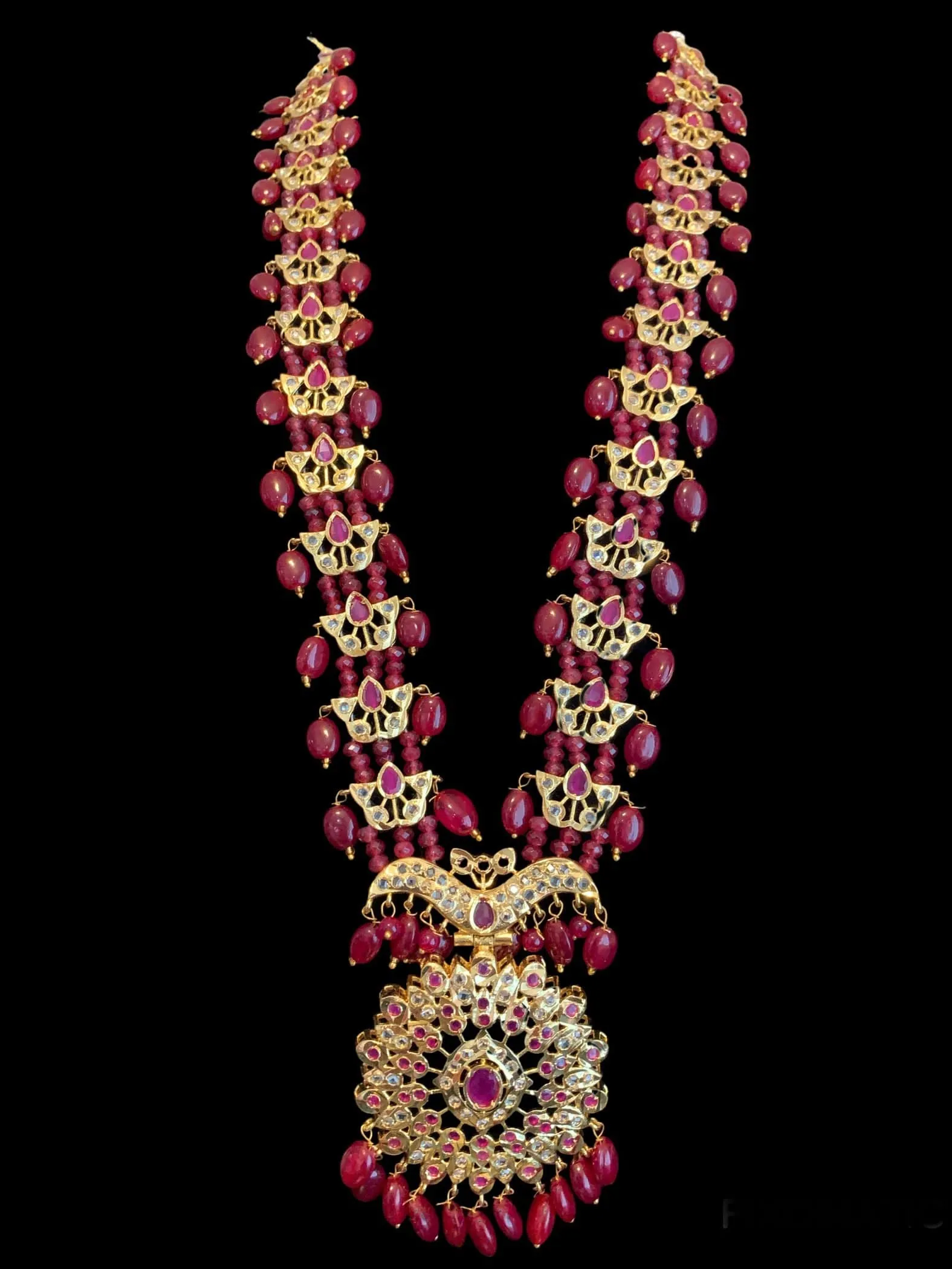 Kashf hyderabadi Rani haar in rubies  ( SHIPS IN 3 WEEKS )