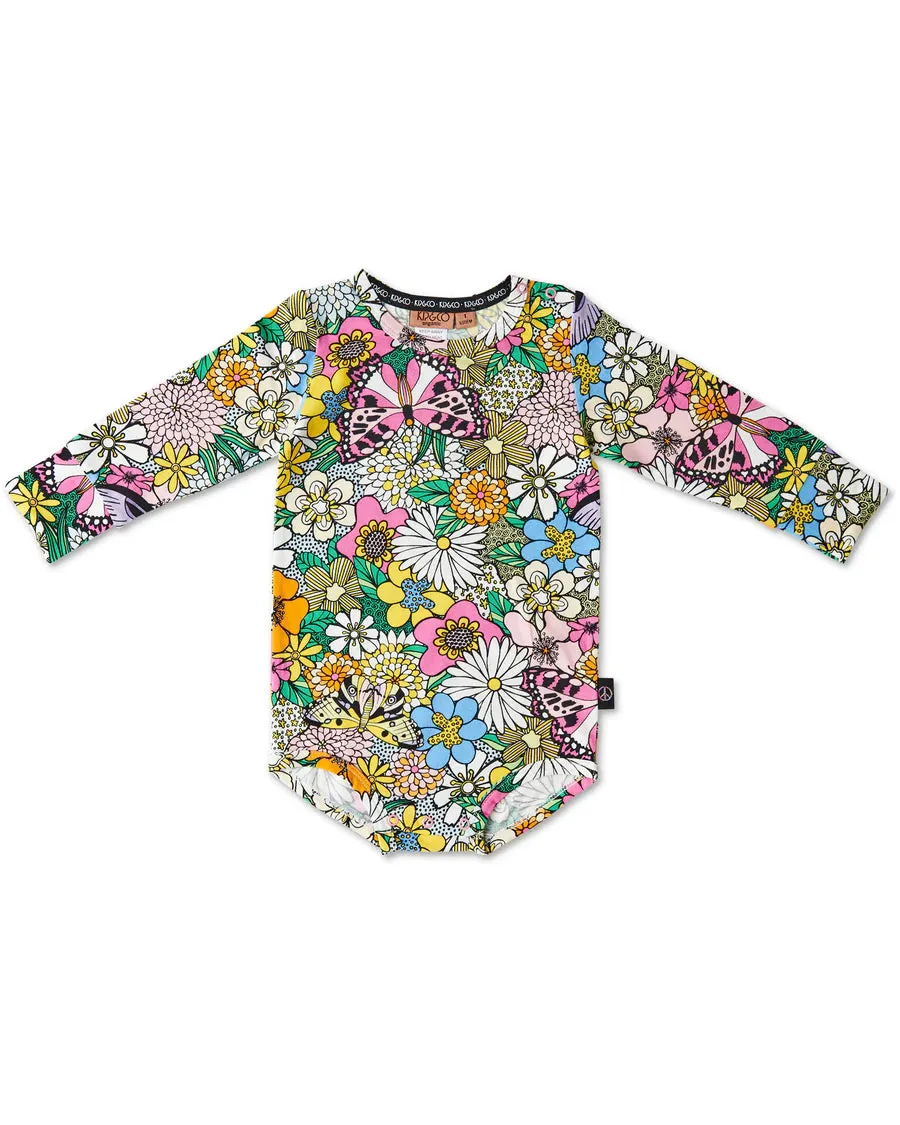 Kip & Co BABY | Bliss Floral Organic Long Sleeve Romper