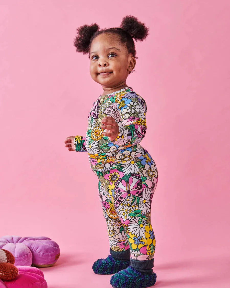 Kip & Co BABY | Bliss Floral Organic Long Sleeve Romper