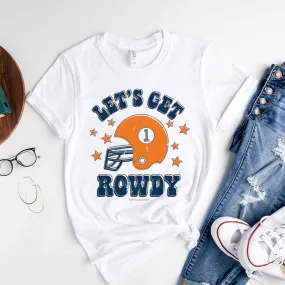 Let's Get Rowdy Short Sleeve T-Shirt in Blue and Orange