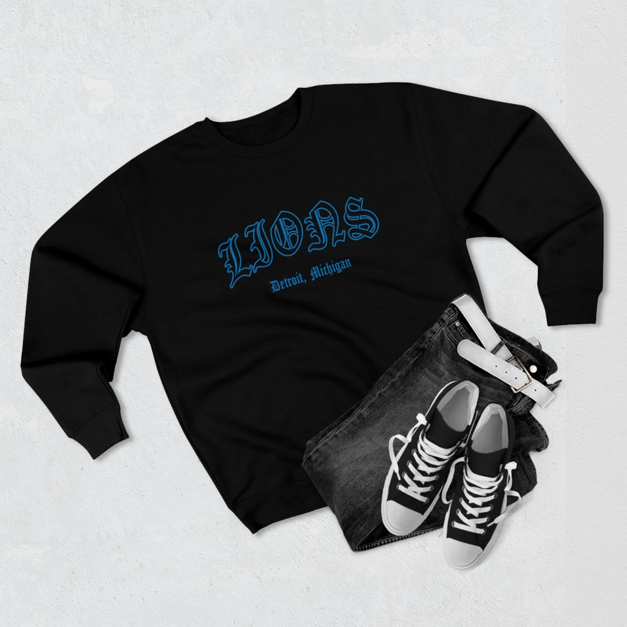 Lions Old English Crewneck